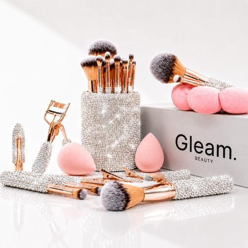 Box Makeup "Rose Argent" 31 pièces